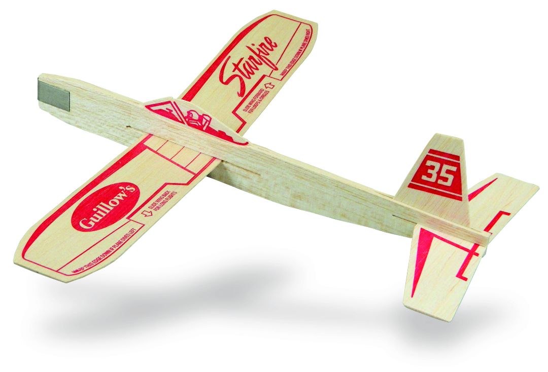 Guillow's Starfire Balsa Glider in Store Display (24) - Click Image to Close