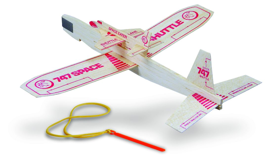 Guillow's Balsa Catapult Glider in Store Display (12) - Click Image to Close