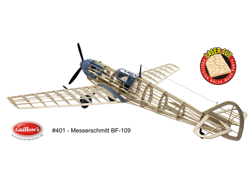 Guillow's 1/16 Messerschmitt BF-109 Laser Cut Model Kit (1)