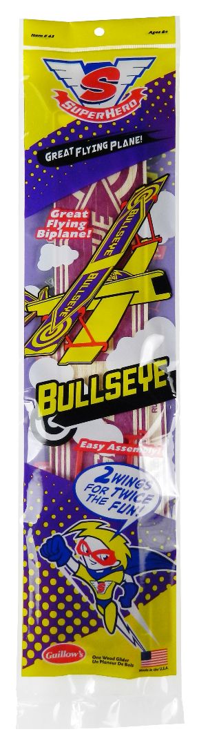 Guillow's Bullseye Balsa Glider in Store Display (24) - Click Image to Close