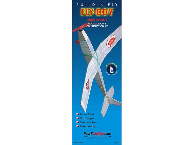 Guillow's Build n' Fly - Fly Boy Laser Cut Model Kit (1) - Click Image to Close