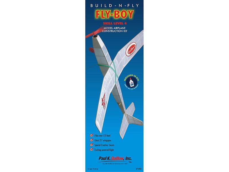 Guillow's Build n' Fly - Fly Boy Laser Cut Model Kit (1)