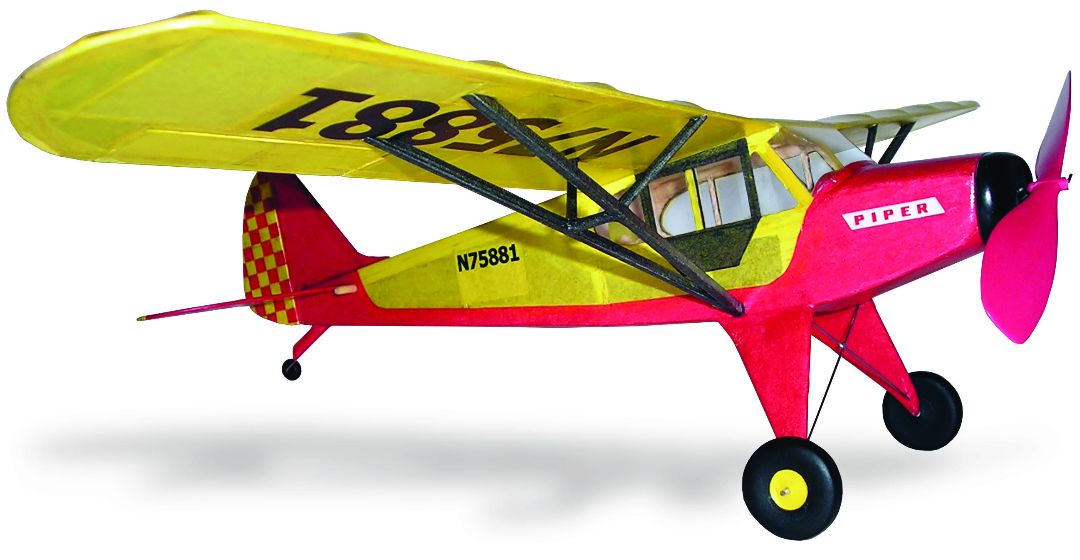 Guillow's Piper Super Cub 95 Rubber Powered Model Kit (1) - Click Image to Close