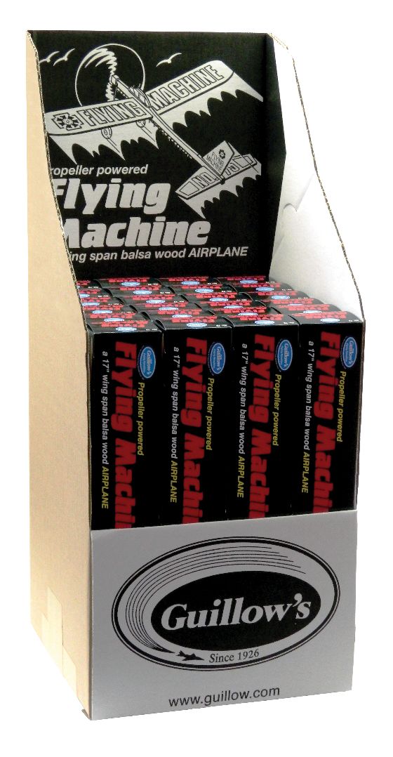Guillow's Flying Machine Balsa Plane in Store Display (24) - Click Image to Close
