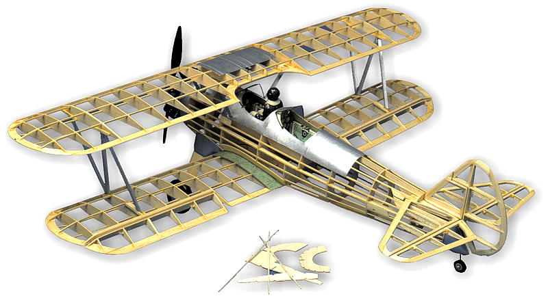 Guillow's 1/16 Stearman PT-17 Model Kit (1)