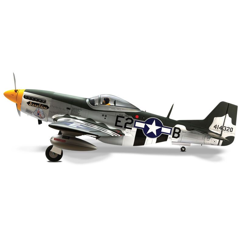 Hangar 9 P-51D Mustang 20cc ARF w/ BLX Motor, ESC, Retract Set