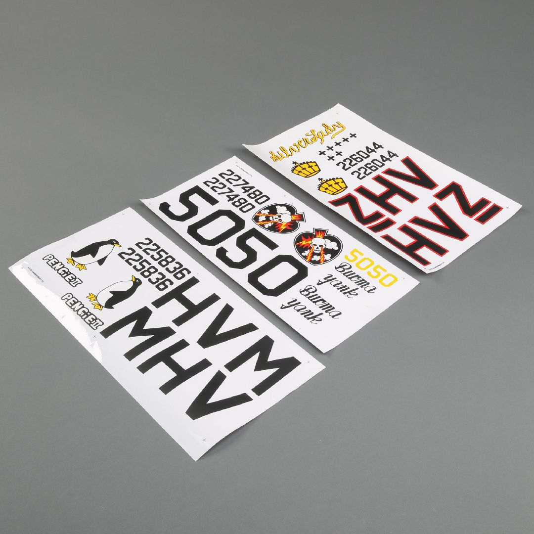 Hanger 9 Decal Set (3): P-47D Thunderbolt 20cc Hanger 9 Decal Set (3): P-47D Thunderbolt 20cc
