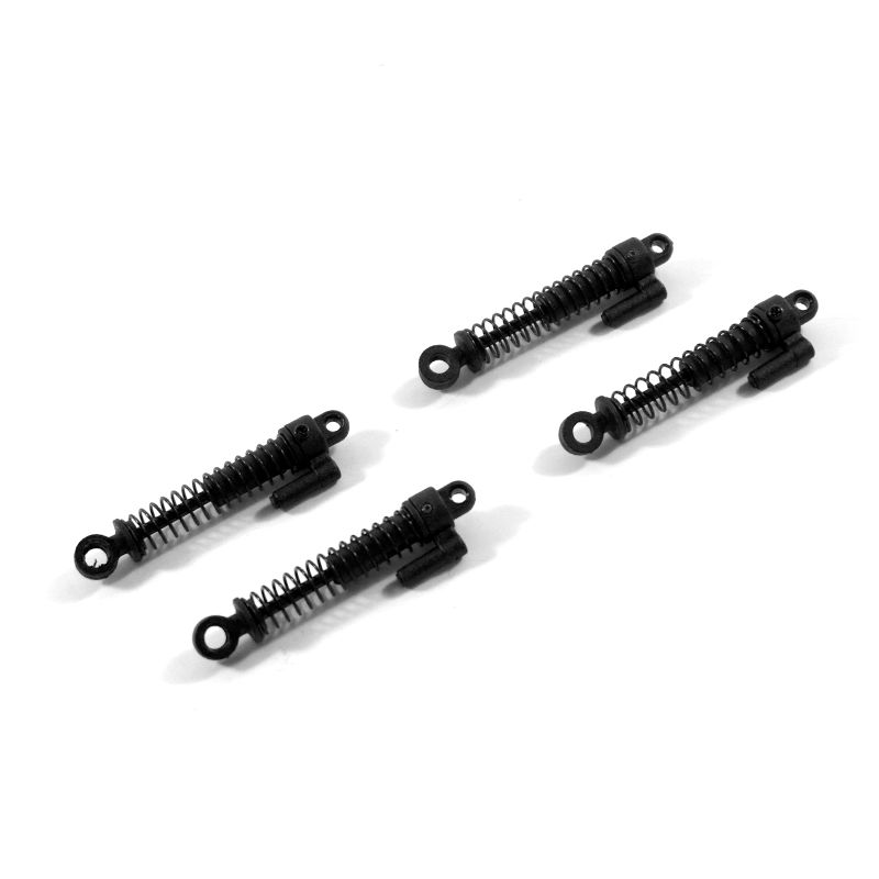 Hobby Plus Complete Shocks Set (Black)(4) For CR-18 and CR-24
