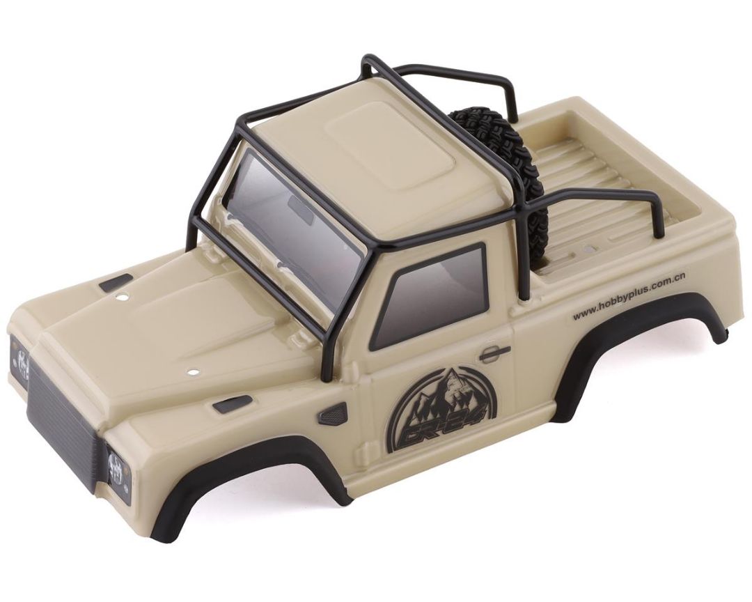 Hobby Plus Defender Lexan Body + Roll Cage (Bronze) - Click Image to Close