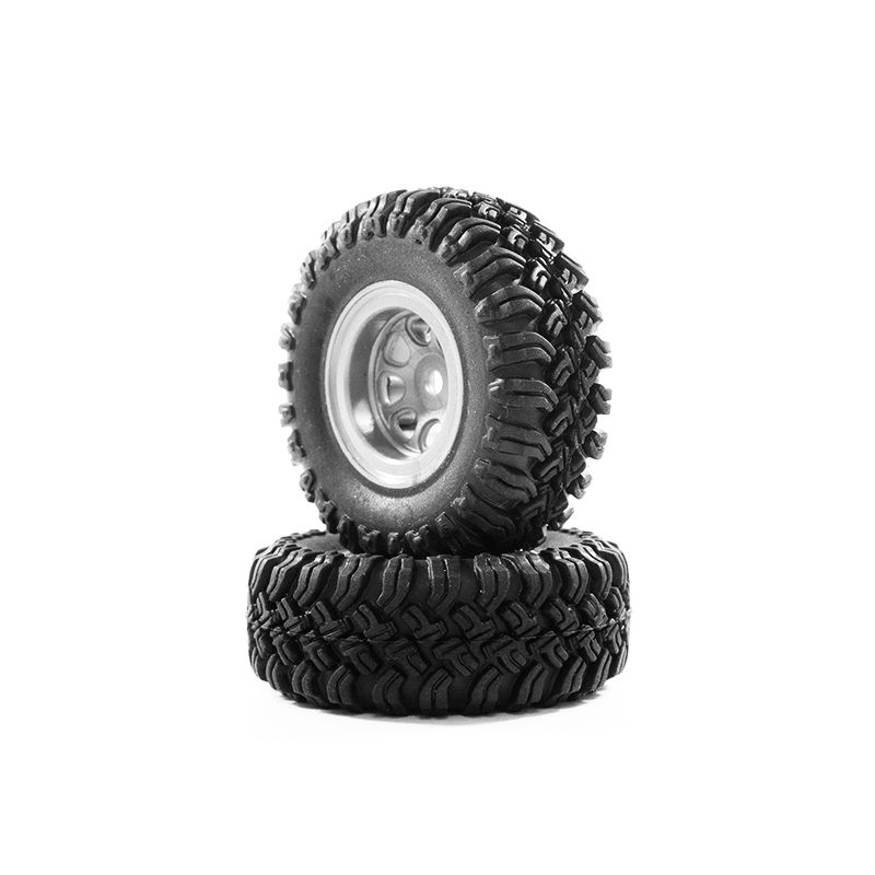 Hobby Plus 1.0" MT Crawler Tire Mounted (Grey Wheel)(4)