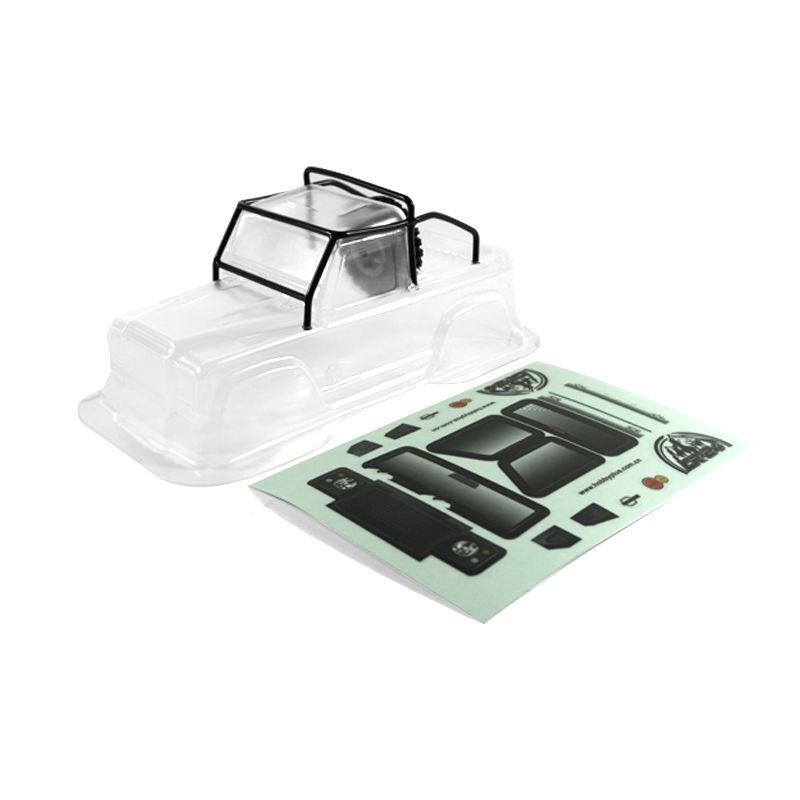 Hobby Plus Defender Body & Roll Cage (CLear Lexan)