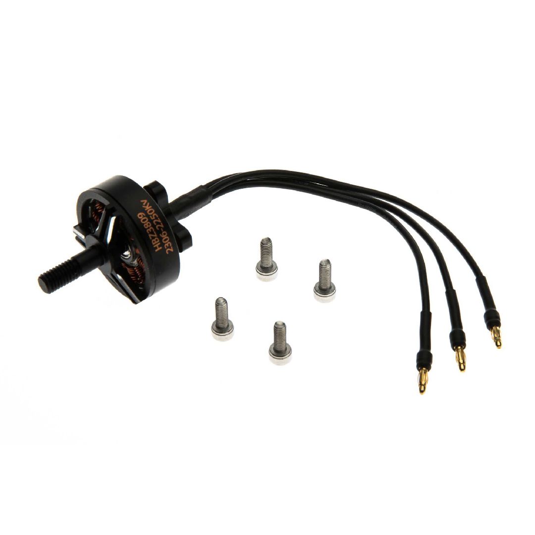 HobbyZone 14-Pole Motor w/Nut, Spacer, Bolts: AeroScout