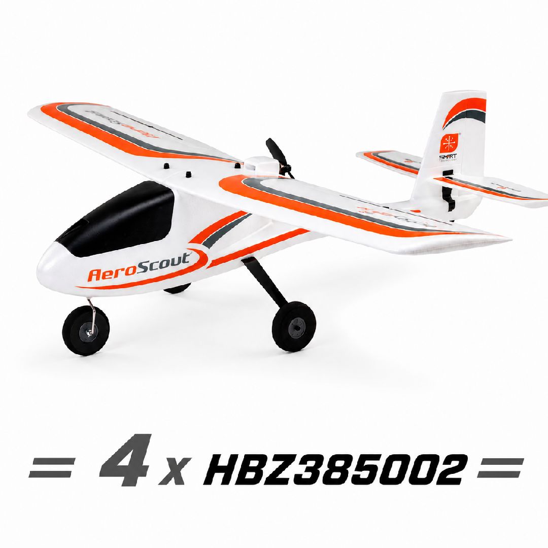 HobbyZone AeroScout S 2 1.1m BNF Basic with SAFE (QTY 4)