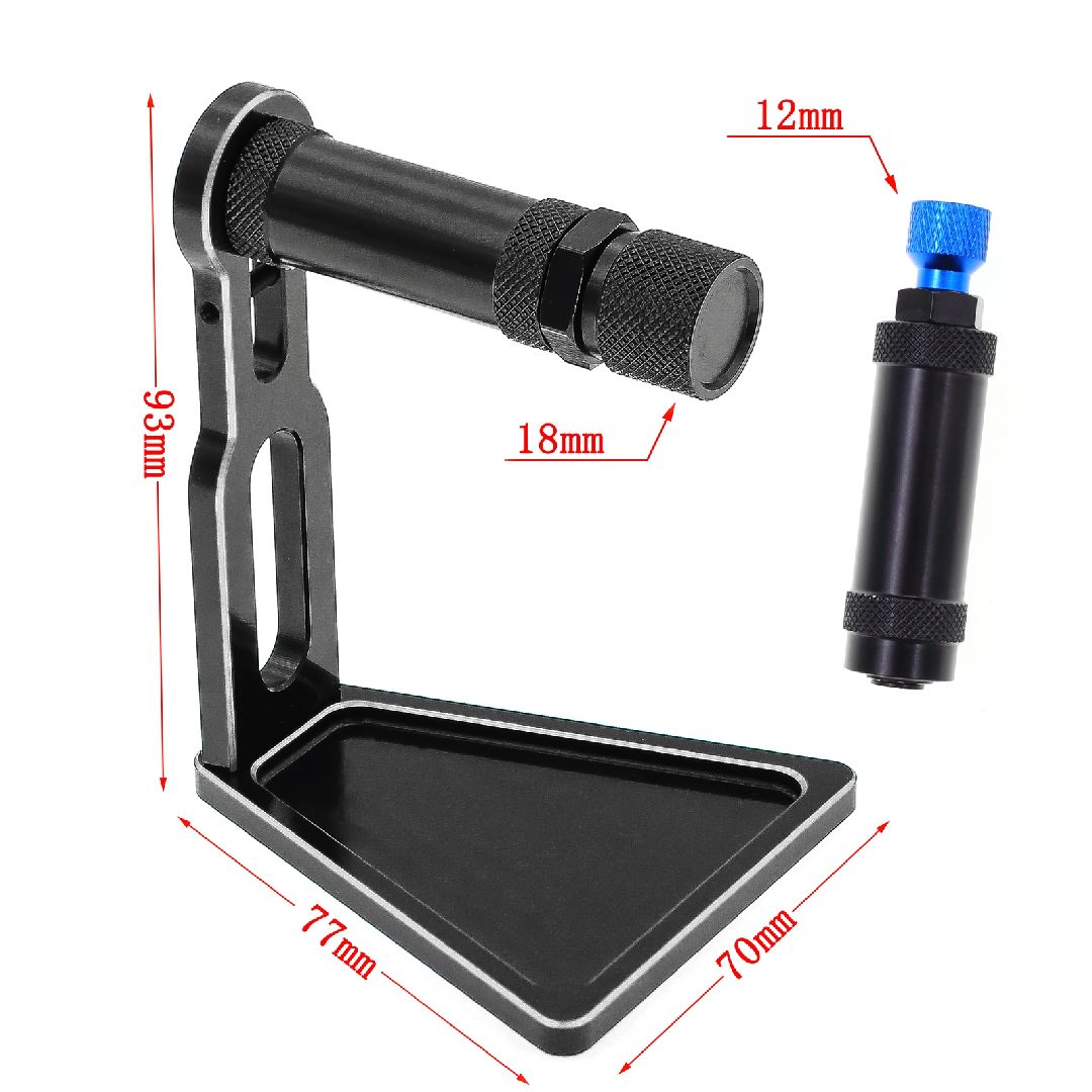 Hobby Details Tire Balancer Stand/Base (12mm to 17mm) - Blk/Slv