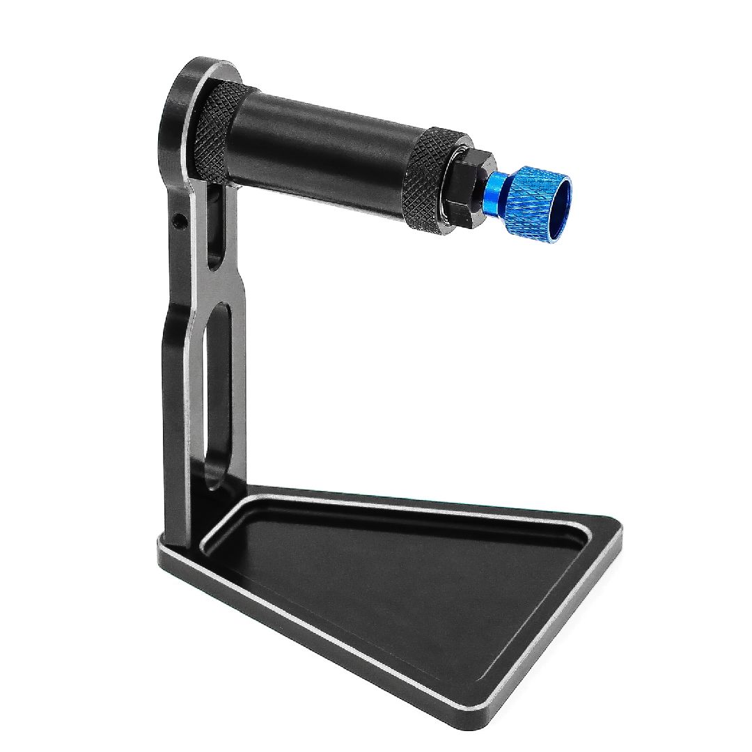 Hobby Details Tire Balancer Stand/Base (12mm to 17mm) - Blk/Slv