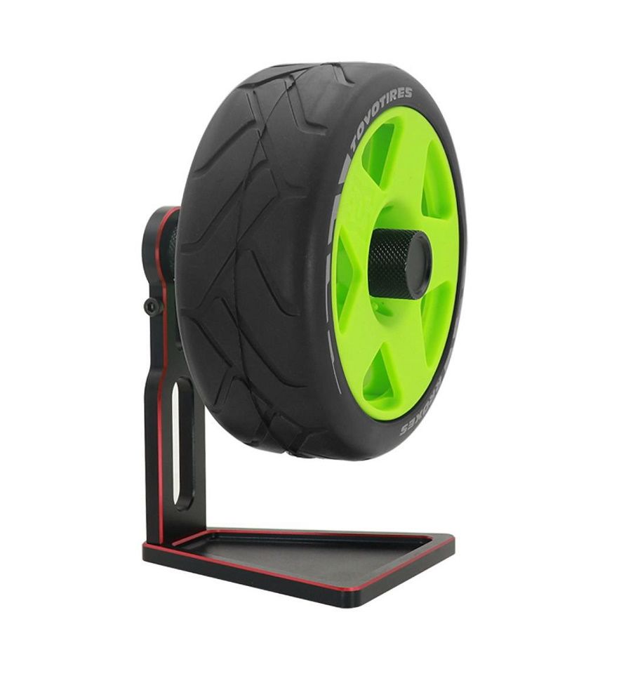 Hobby Details Tire Balancer Stand/Base (12mm to 17mm) - Blk/Slv