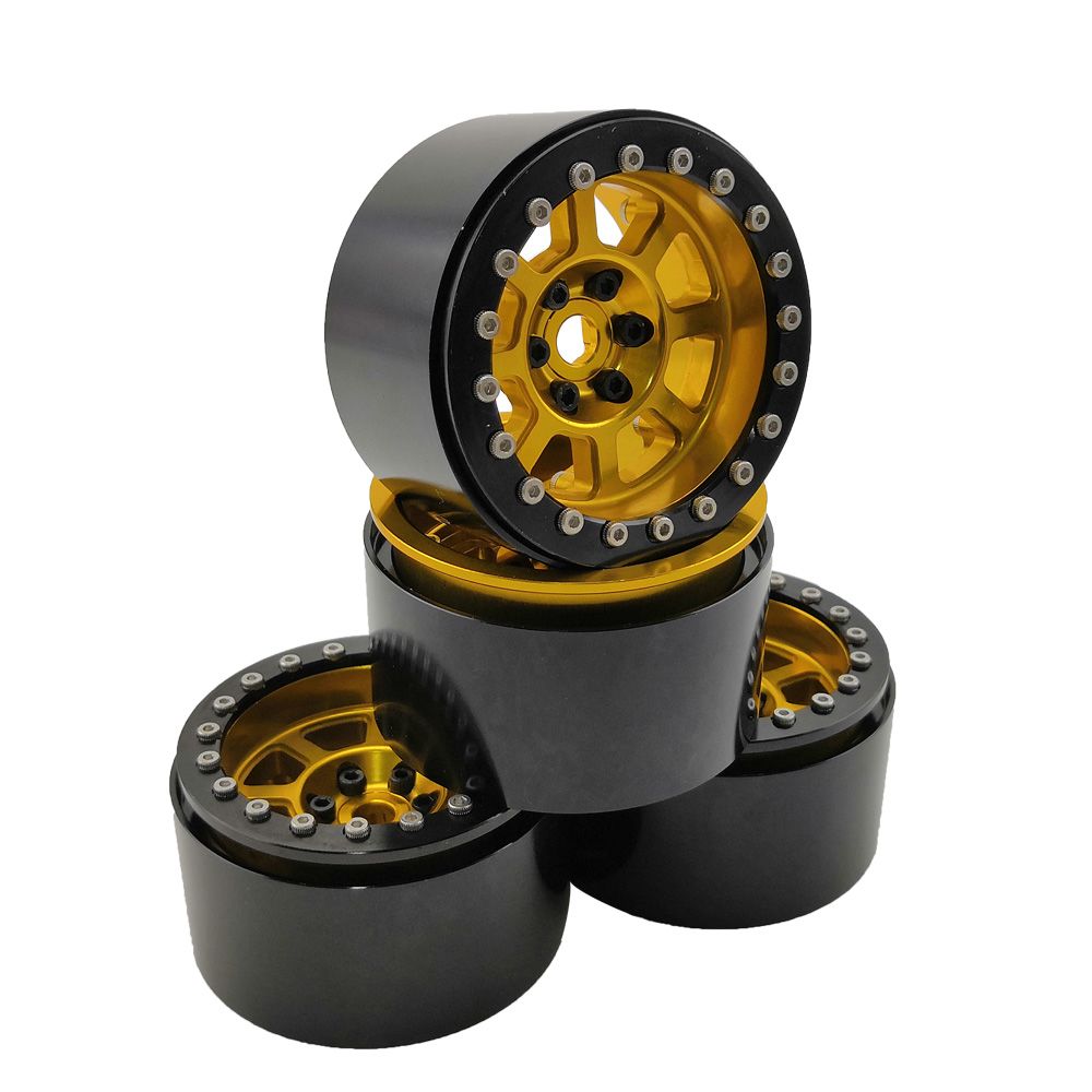 Hobby Details 2.2" Aluminum Wheels - Buck (4) (Gold)