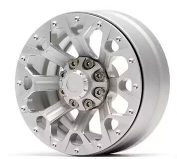 Hobby Details 1.9" Aluminum Wheels - Y Style (4)(Silver) - Click Image to Close