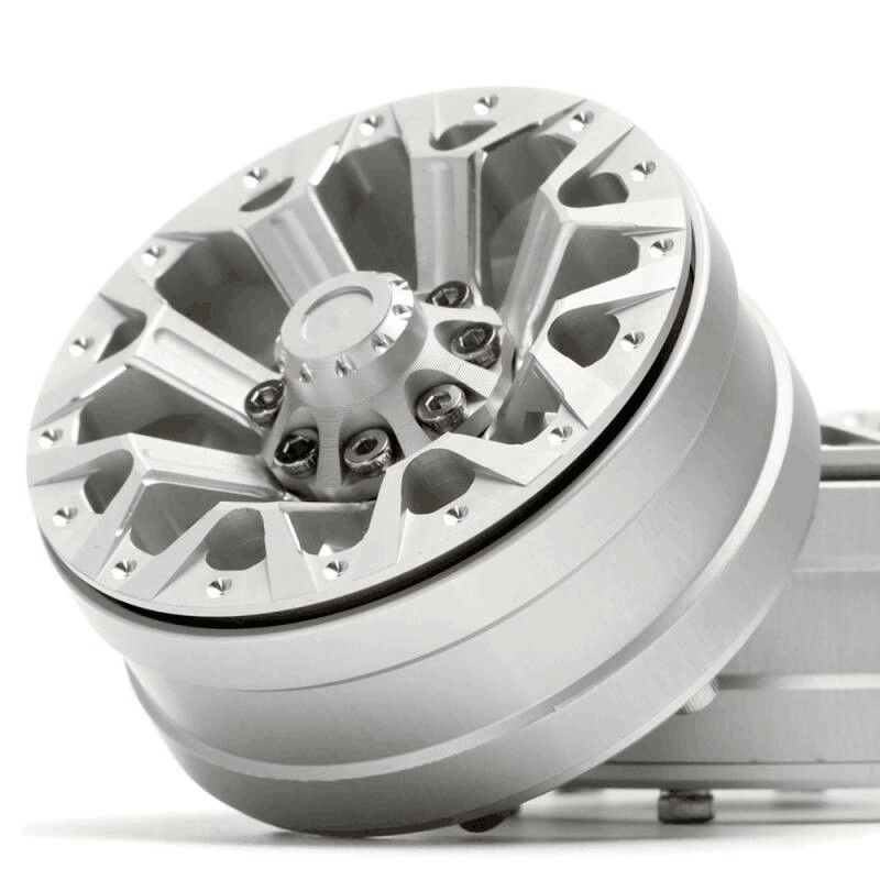 Hobby Details 1.9" Aluminum Wheels - Y Style (4)(Silver)
