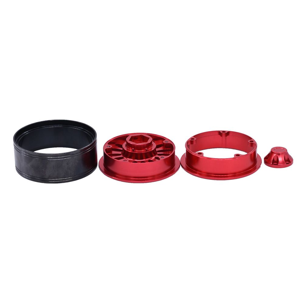 Hobby Details 1.9" Aluminum Wheels - Flower Red (4) - Click Image to Close