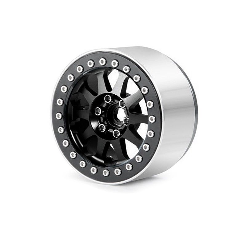 Hobby Details 2.2" AL Water-Hollow Beadlock Wheels - Black (4) - Click Image to Close