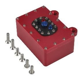 Hobby Details Aluminum Fuel Cell Receiver Box (60x40x26mm) - Red - Click Image to Close