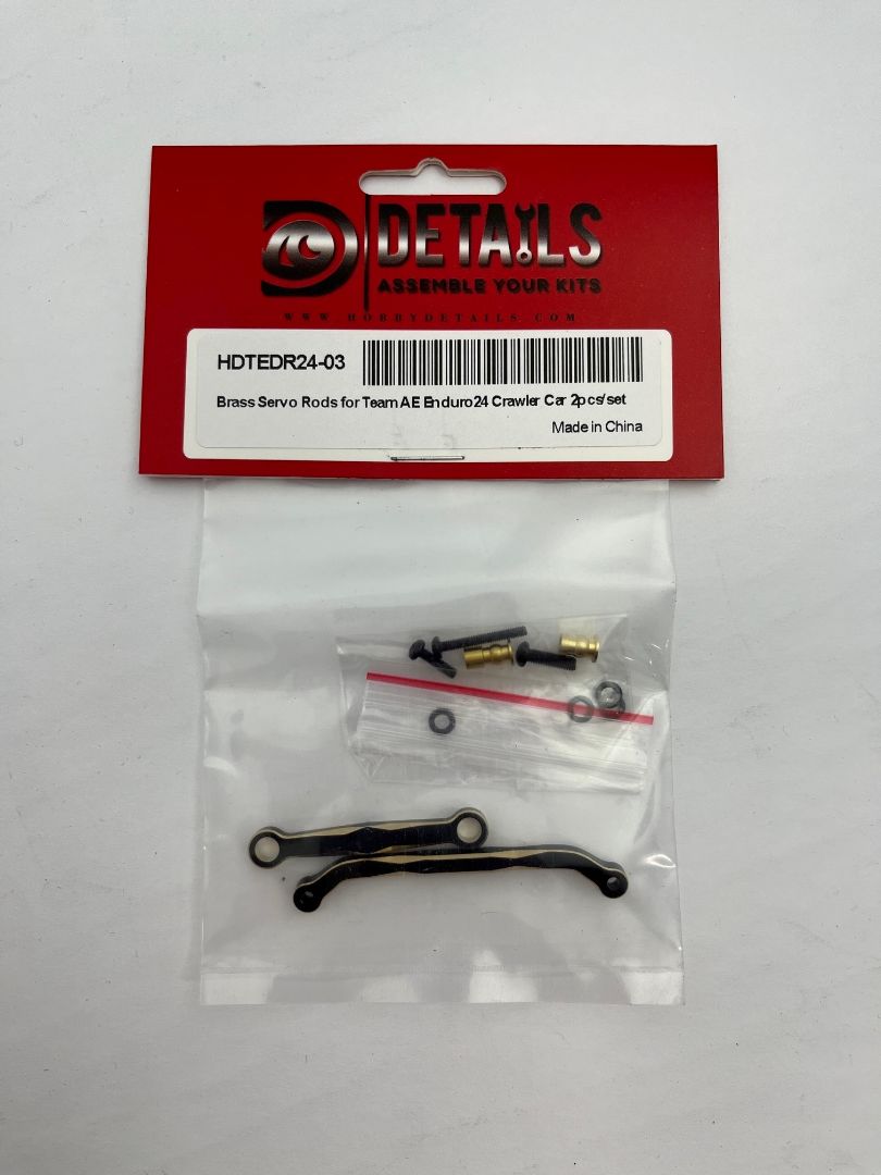 Hobby Details Team Associated Enduro24 Brass Servo Rod & Steering Link (2) Weight: 13.6g total