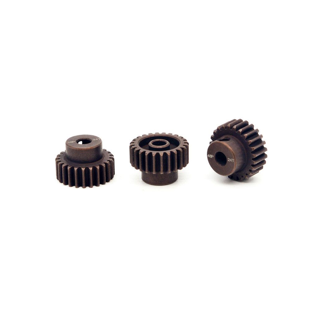 Hobby Details 48P Steel Pinion Gear - Black 3mm Shaft (13T)