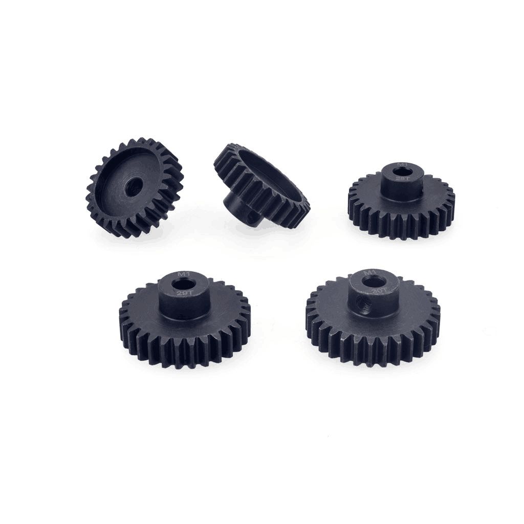Hobby Details Mod 1 Steel Pinion Gear - Black 5mm shaft (27T)