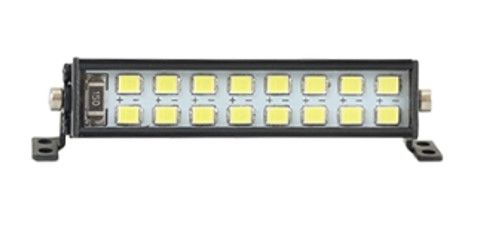 Hobby Details 1/10 Double Row Light Bar - 16 LED (White) 5-8V, Roof Mount, Receiver Plug 52x10.3mm