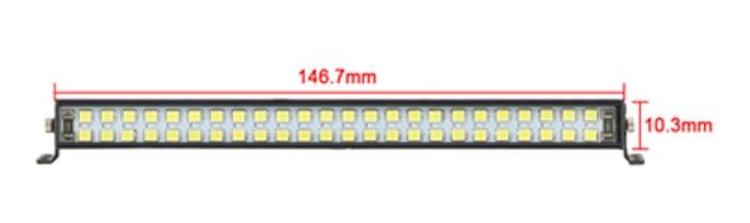 Hobby Details 1/10 Double Row Light Bar - 48 LED (White - Click Image to Close