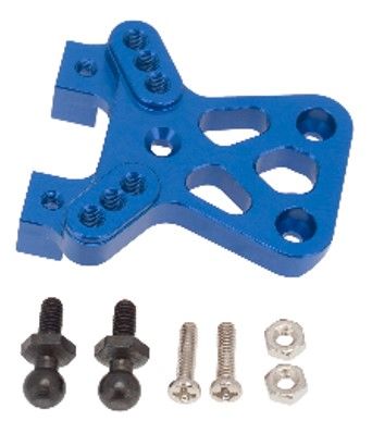 Hobby Details Traxxas 1/18 Teton Aluminum Front Shock Tower-Blue - Click Image to Close