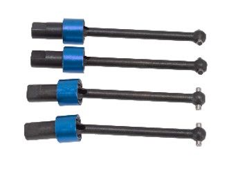 Hobby Details Traxxas 1/18 Teton Aluminum Front & Rear CVD Driveshafts (4) - Blue - Replaces TRA7650