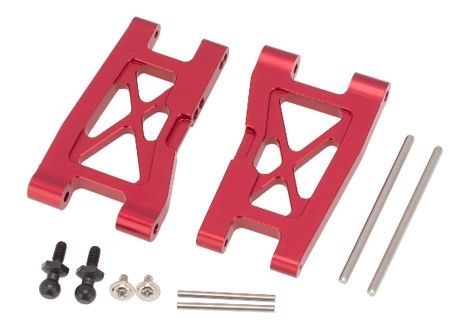 Hobby Details Traxxas 1/18 Teton Aluminum F/R Suspension Arm Red - Click Image to Close