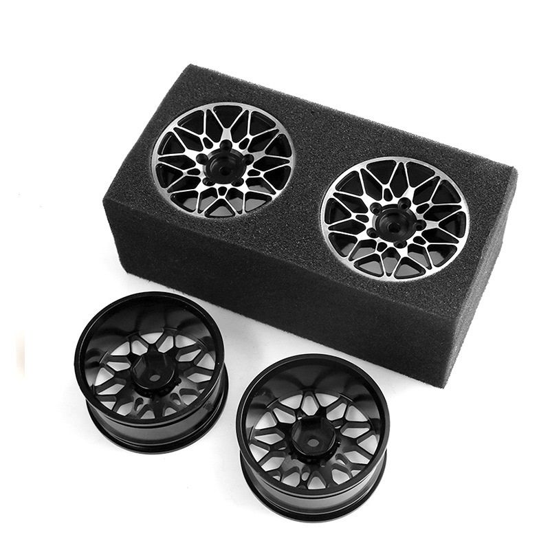 Hobby Details 2.0" On Road Aluminium Drifting Wheels - Black (4) - Click Image to Close