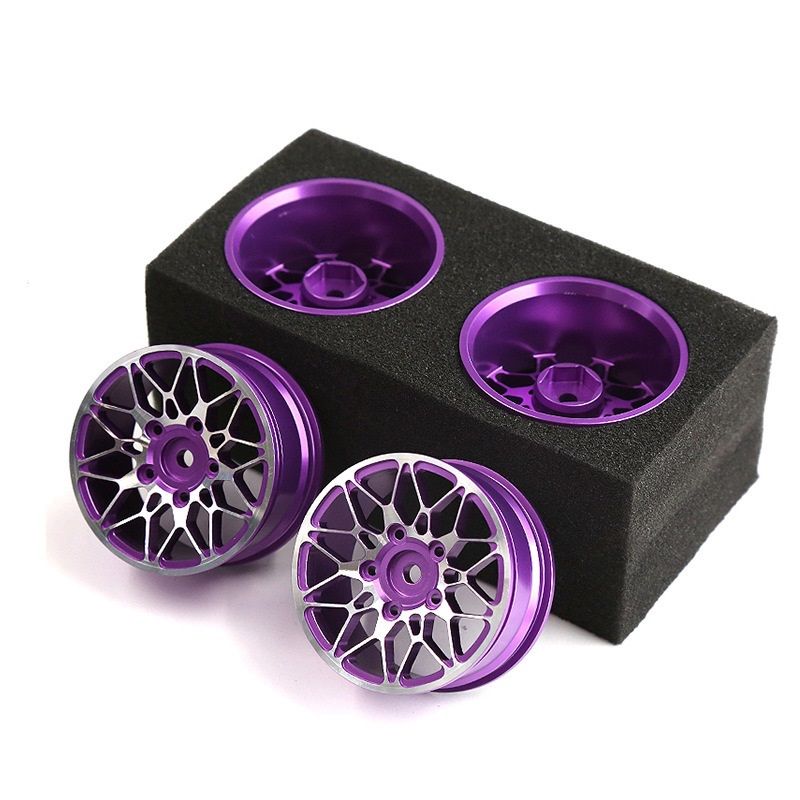 Hobby Details 2.0" On Road Aluminium Drifting Wheels- Purple (4) - Click Image to Close