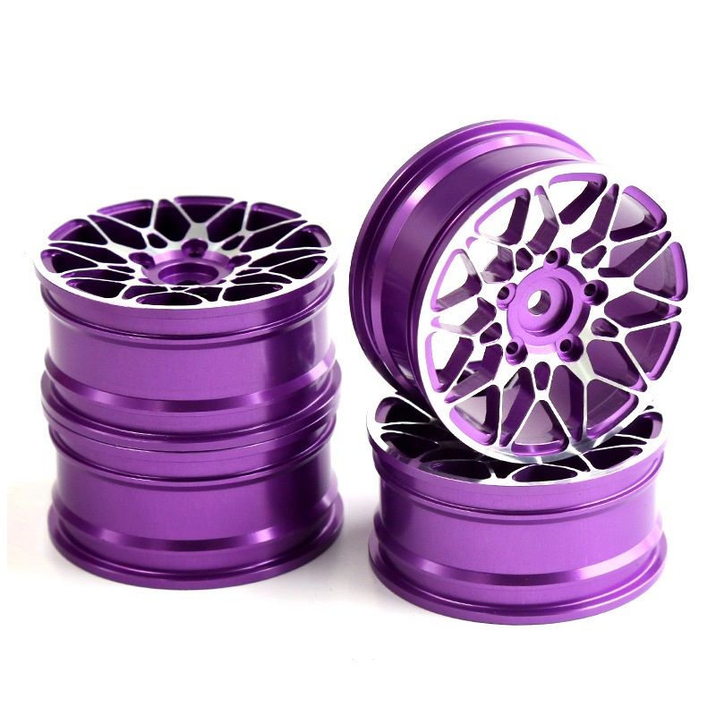 Hobby Details 2.0" On Road Aluminium Drifting Wheels- Purple (4)