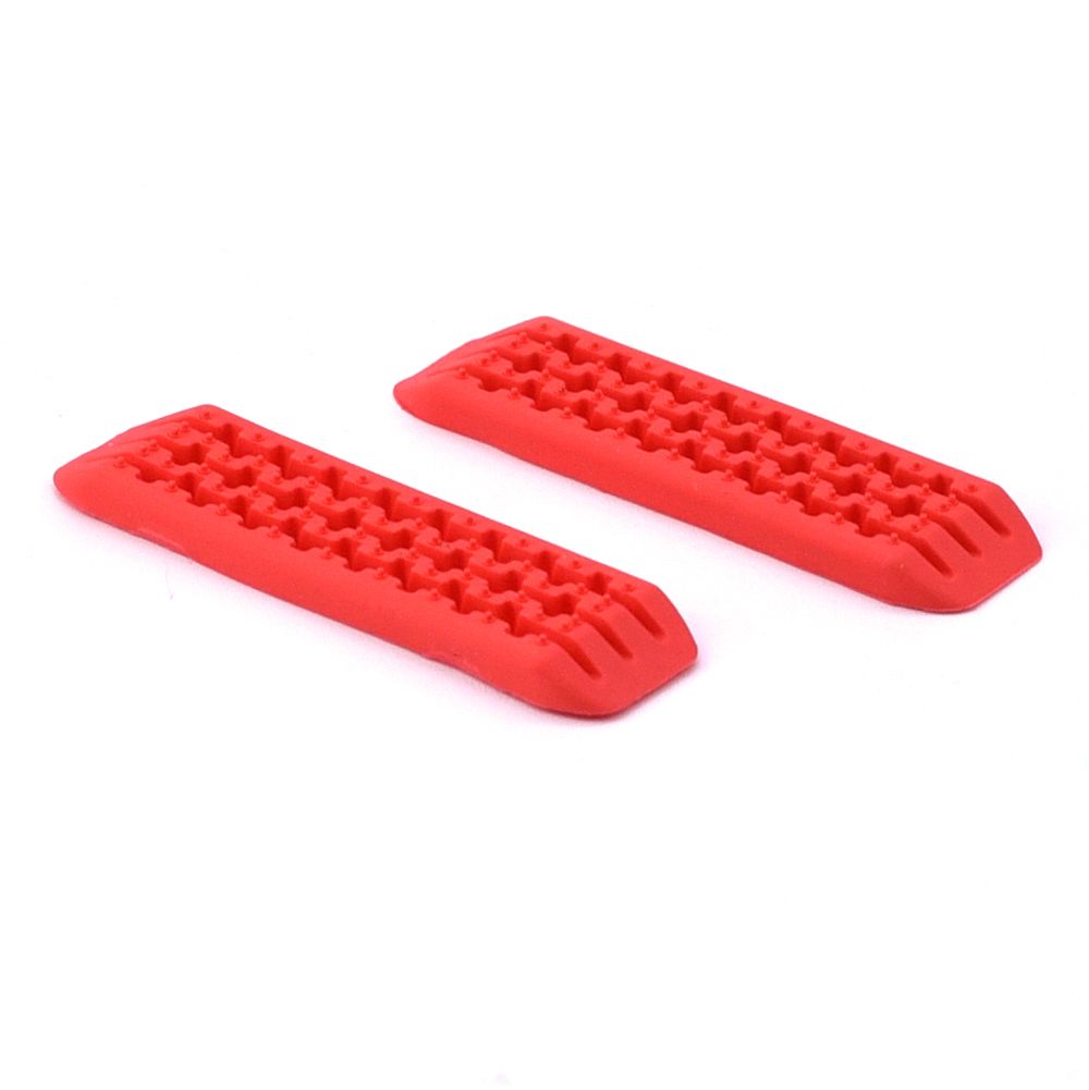 Hobby Details Rubber Recovery Ramps for 1/24 Cars 45.8x13x3.5mm (2)(Red)