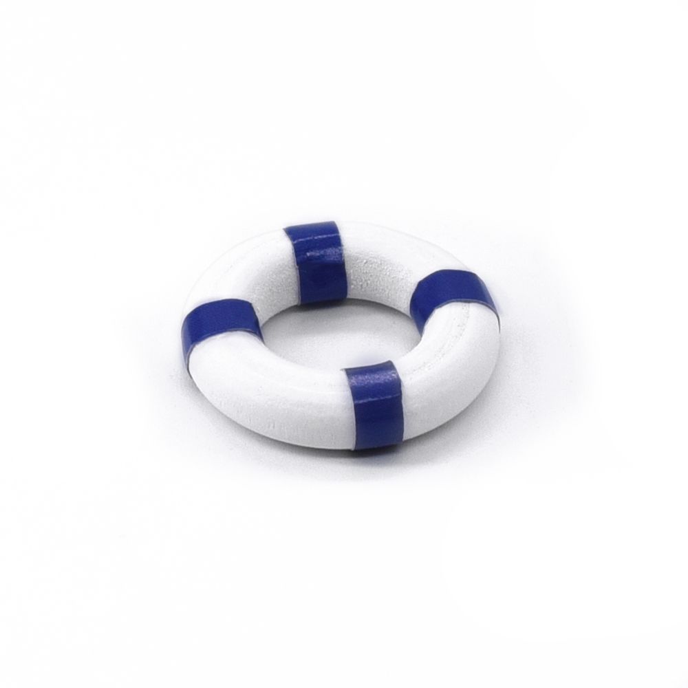 Hobby Details Mini Beach Lifebuoy Decorations for 1/24 (1)(Blue) - Click Image to Close