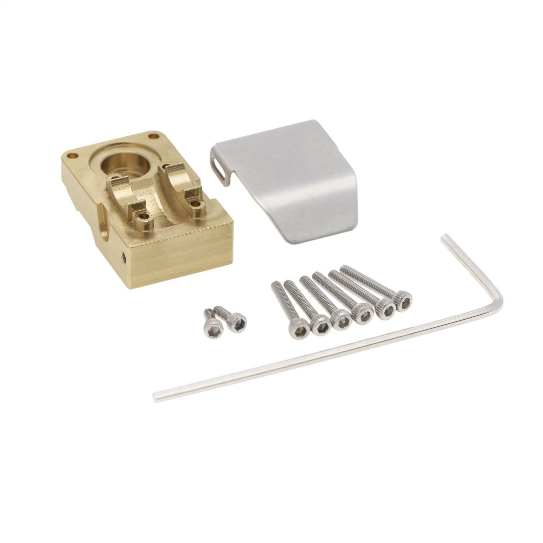 Hobby Details Axial SCX24 Brass Front Differential Cover with Armor Guard Plate (2) Weight: 18.0g