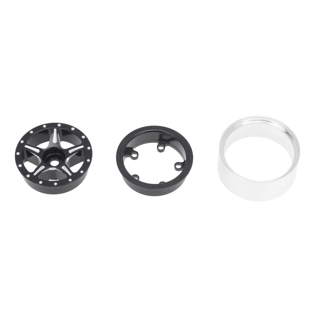 Hobby Details 1.0" CNC Aluminum Starfish-Pro Beadlock Wheels (4)