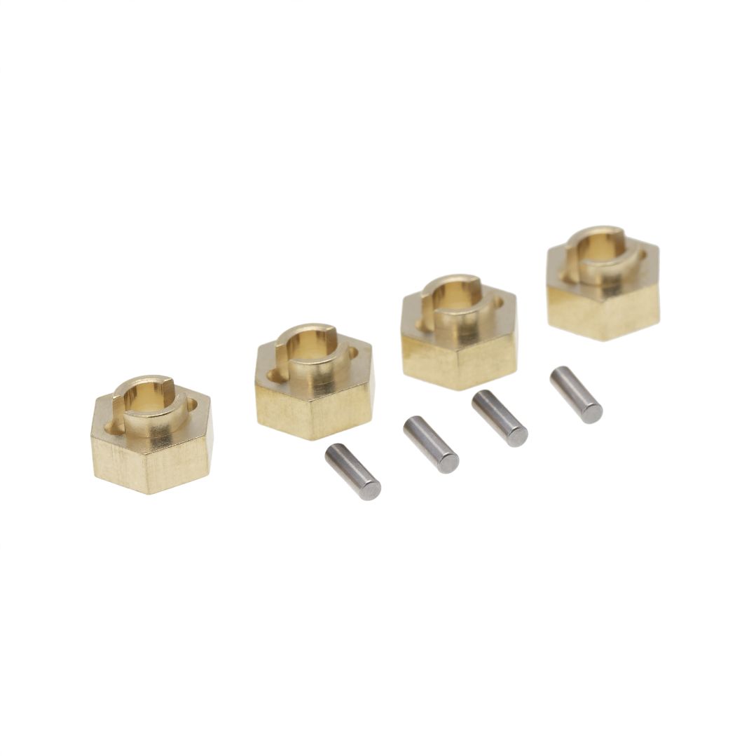 Hobby Details Axial SCX24 Brass 3mm Wheel Hex (4) Weight: 5g total