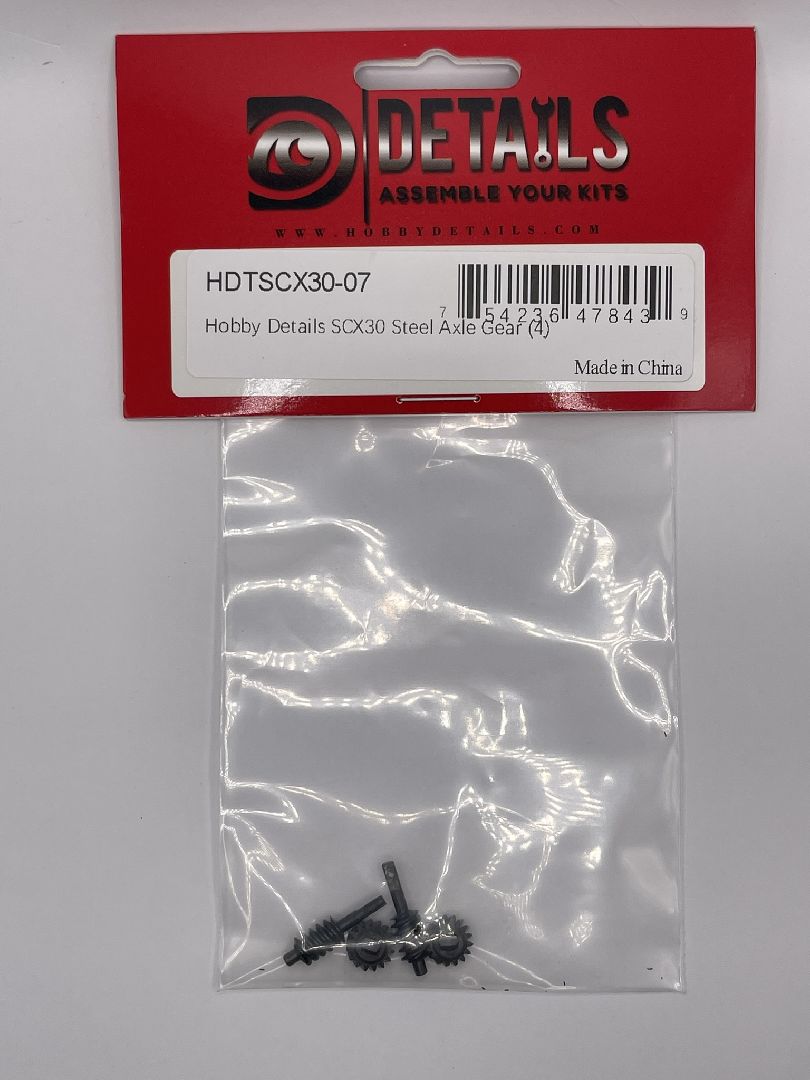 Hobby Details SCX30 Steel Axle Gear (4)