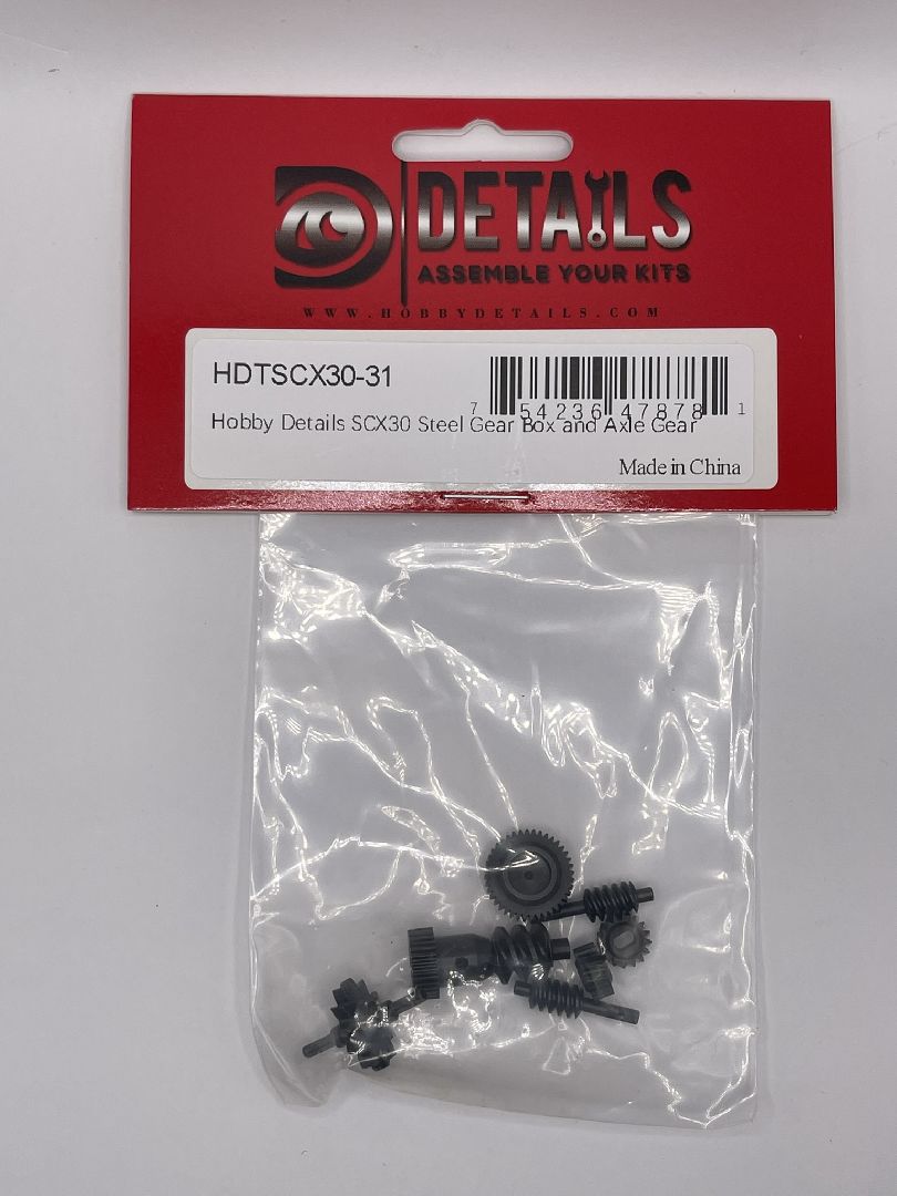 Hobby Details SCX30 Steel Gear Box and Axle Gear