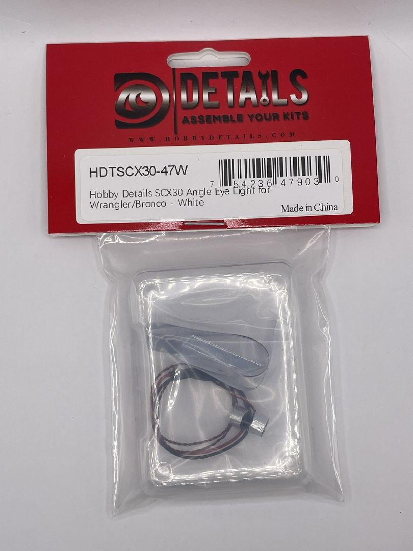 Hobby Details SCX30 Angle Eye Light for Wrangler/Bronco - White