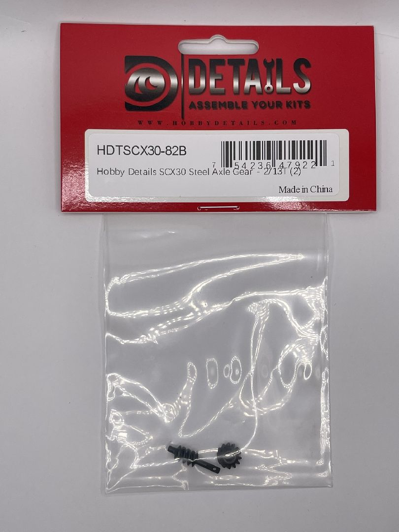 Hobby Details SCX30 Steel Axle Gear - 2/13T (2)