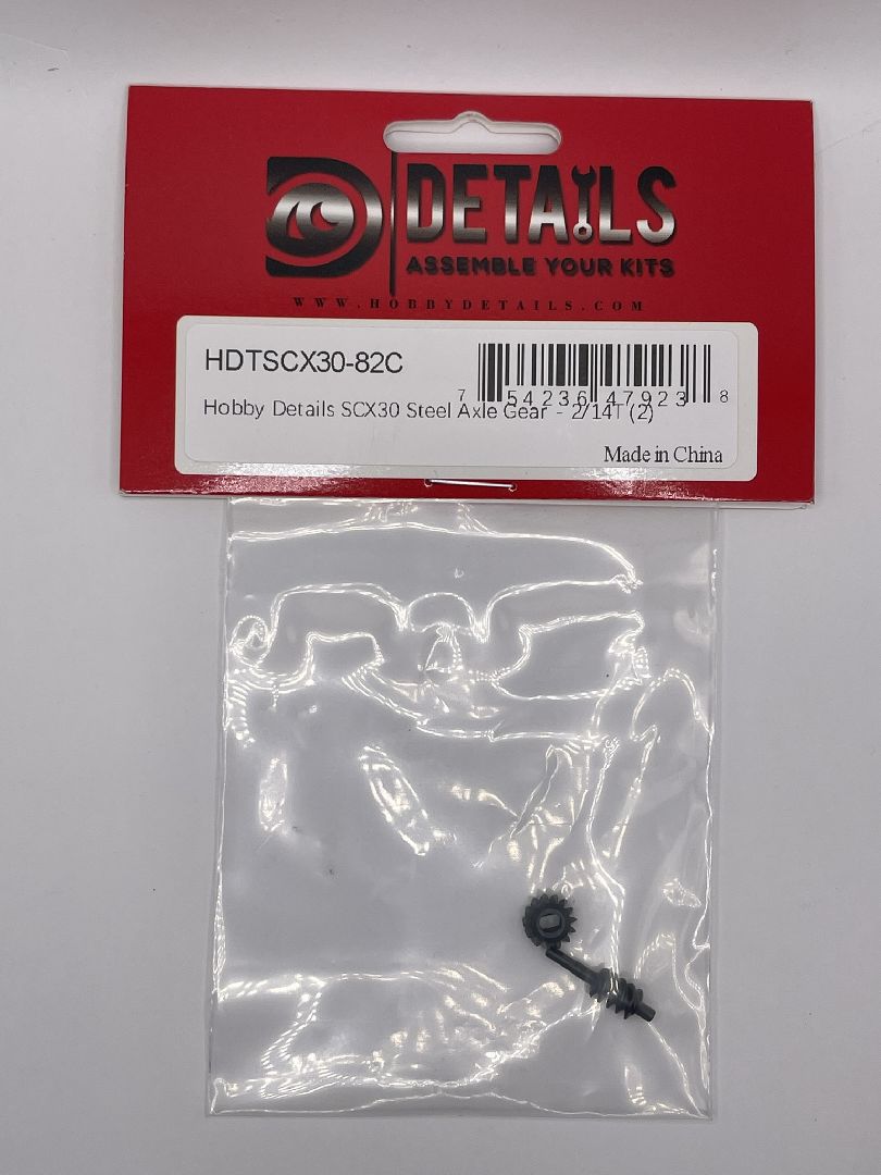 Hobby Details SCX30 Steel Axle Gear - 2/14T (2)