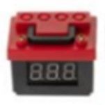 Hobby Details 1/10 Battery Box with Voltage Display - Red/Black - Click Image to Close