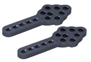 Hobby Details 1/10 Aluminum Shock Mount Keys - Ti (2) - Click Image to Close