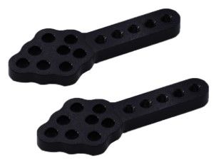 Hobby Details 1/10 RC Crawler Aluminum Shock Mount Keys - Black (2)